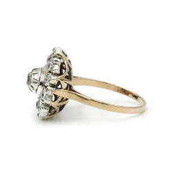 Bague or bicolore et diamants