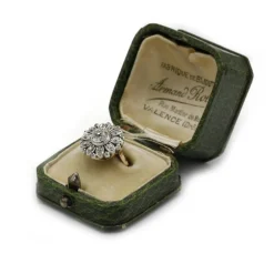 Bague or bicolore et diamants