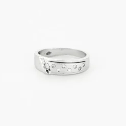 Bague or blanc