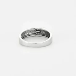 Bague or blanc