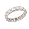 Bague or blanc 18 carat et diamants