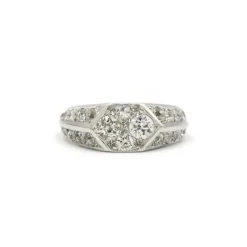 Bague Or blanc 24 Diamants