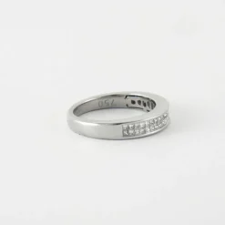 Bague Or blanc 18 Diamants