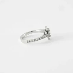 Bague or blanc & diamants