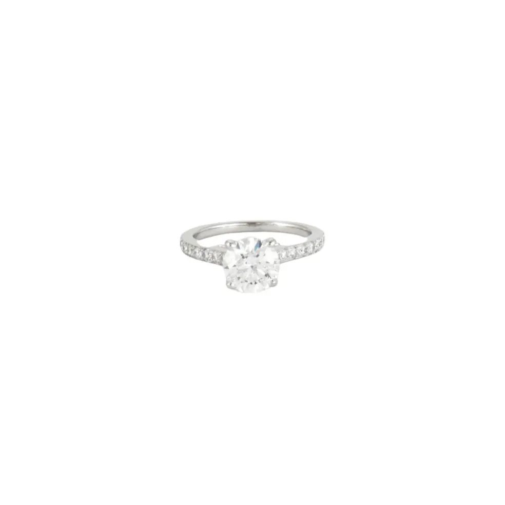 Bague or blanc diamants 1.23ct
