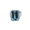 Bague Or blanc Aigue-marine
