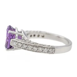 Bague Or blanc Améthyste