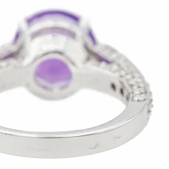 Bague Or blanc Améthyste