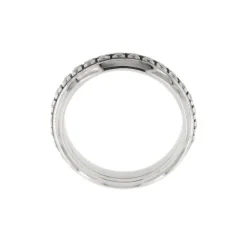 Bague or blanc avec diamants