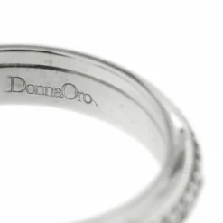 Bague or blanc avec diamants