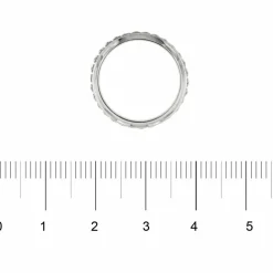 Bague or blanc avec diamants