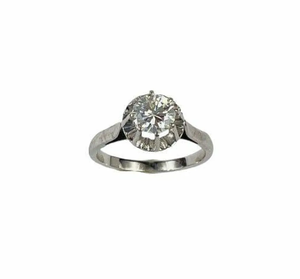 Bague Or Blanc Diamant