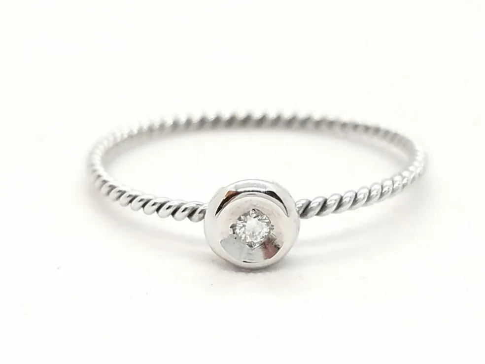 Bague Or blanc Diamant