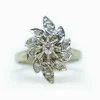 Bague or blanc diamant