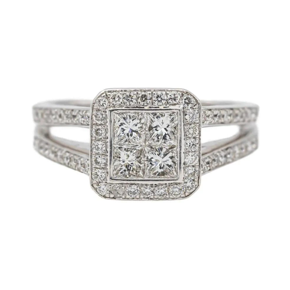 Bague Or blanc Diamant