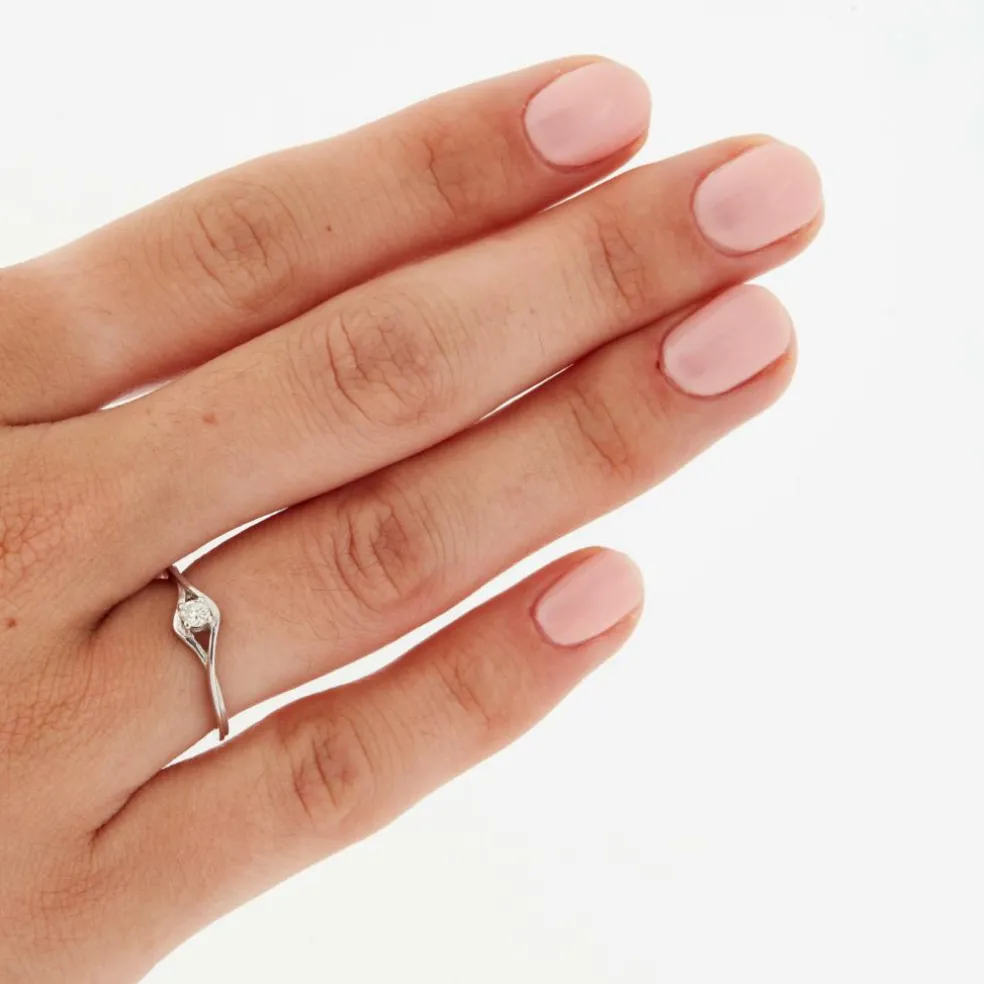 Bague Or blanc Diamant