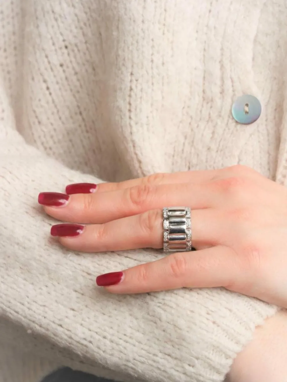 Bague Or blanc Diamant