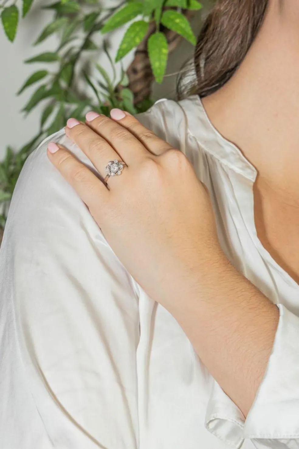 Bague Or blanc Diamant