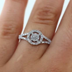 Bague Or blanc Diamant