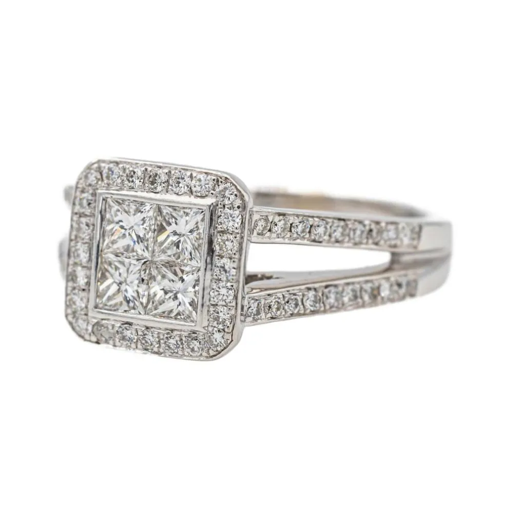 Bague Or blanc Diamant