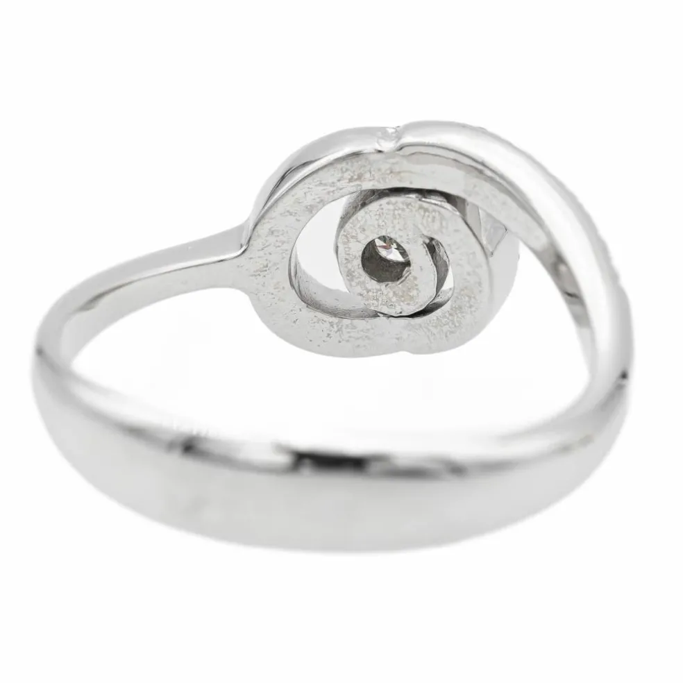 Bague or blanc diamant