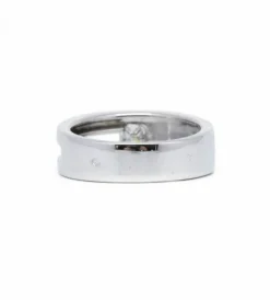 Bague or blanc diamant
