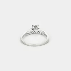 Bague or blanc diamant