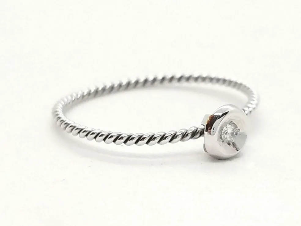 Bague Or blanc Diamant