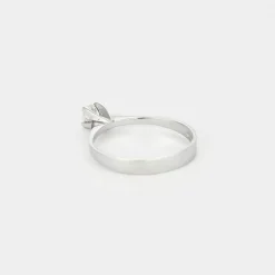Bague or blanc diamant
