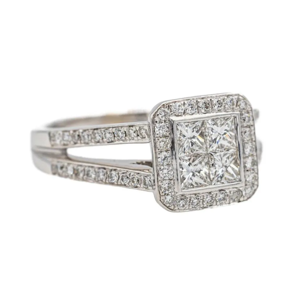 Bague Or blanc Diamant