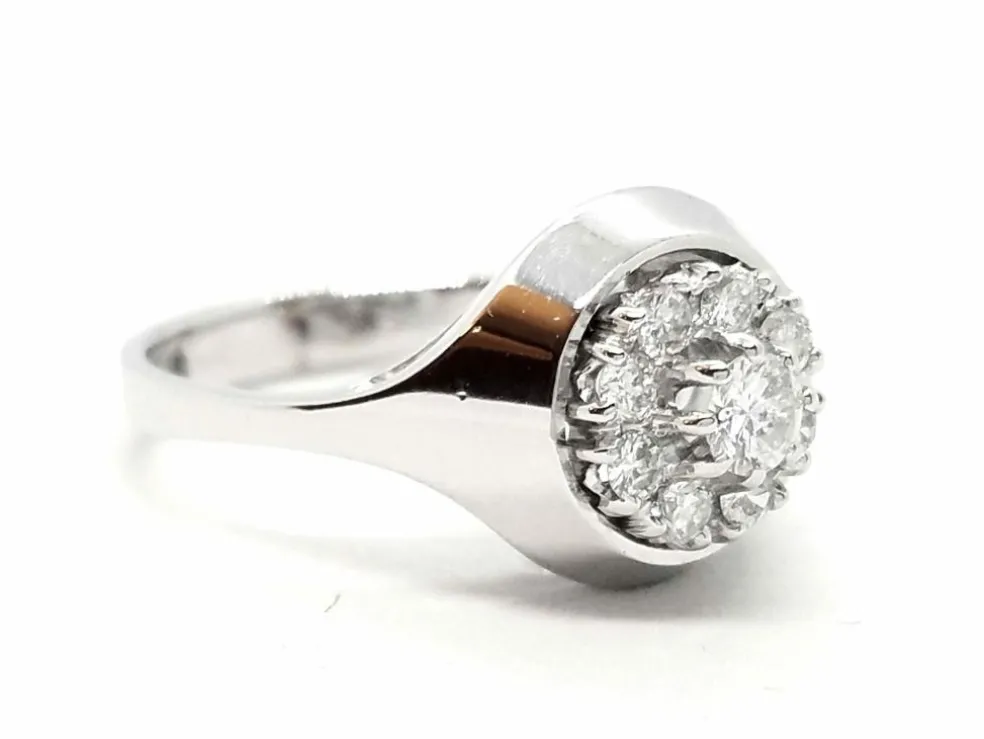Bague Or blanc Diamant