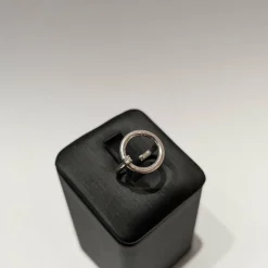 Bague or blanc diamant