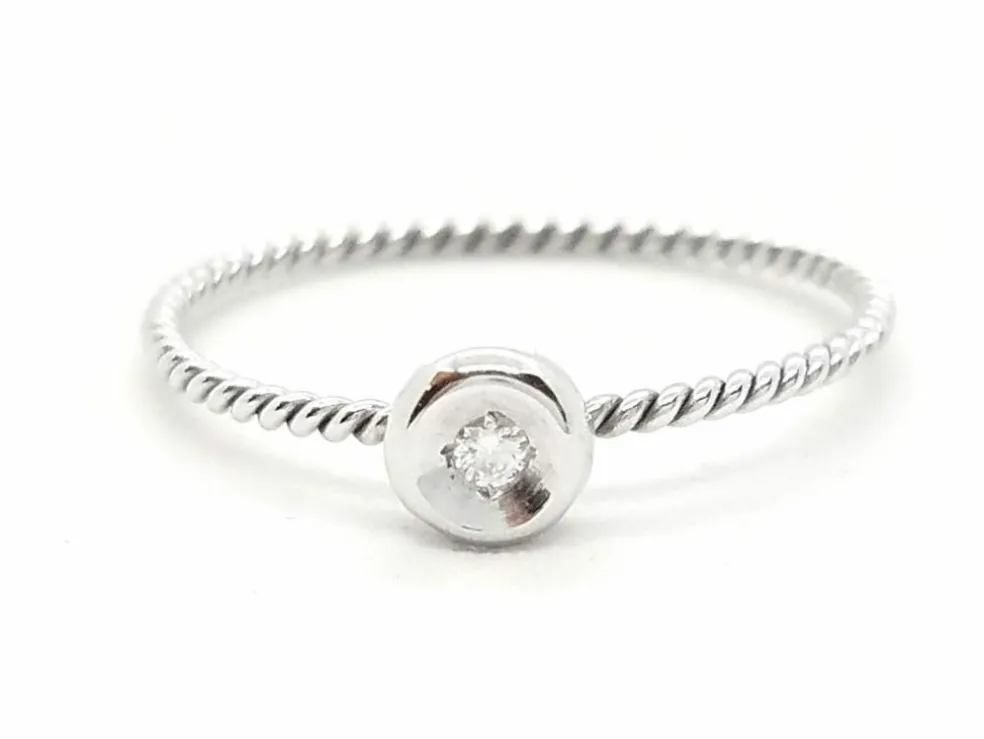 Bague Or blanc Diamant
