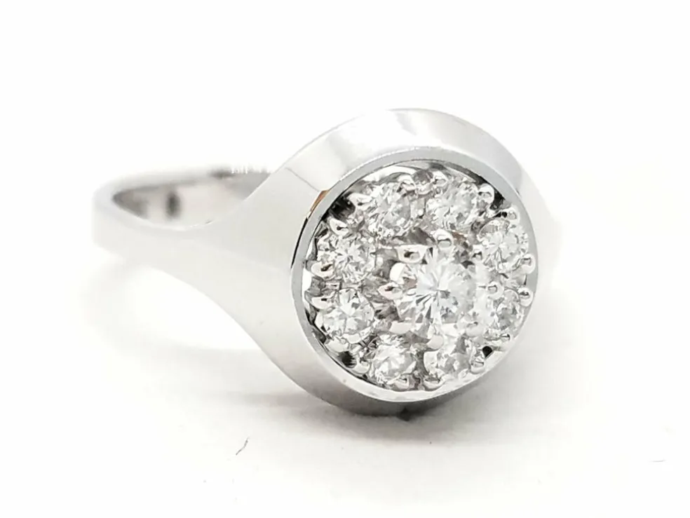 Bague Or blanc Diamant