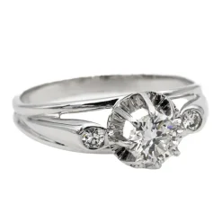 Bague Or blanc Diamant