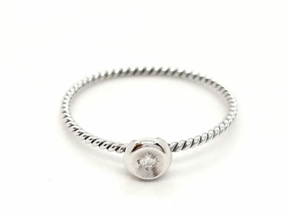 Bague Or blanc Diamant