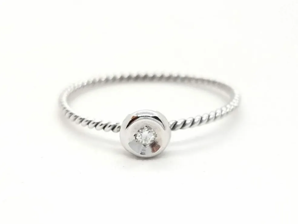 Bague Or blanc Diamant