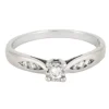 Bague or blanc diamants