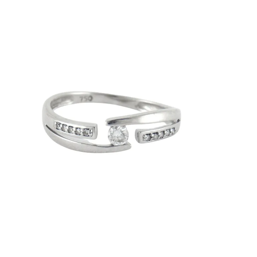Bague Or blanc diamants