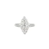 Bague or blanc, diamants