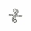Bague or blanc diamants