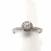 Bague or blanc diamants