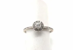 Bague or blanc diamants