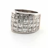 Bague or blanc diamants
