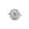 Bague or blanc diamants