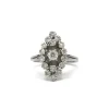 Bague or blanc diamants