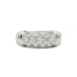 Bague or blanc diamants