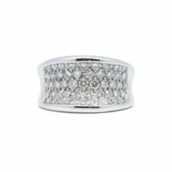 Bague or blanc diamants