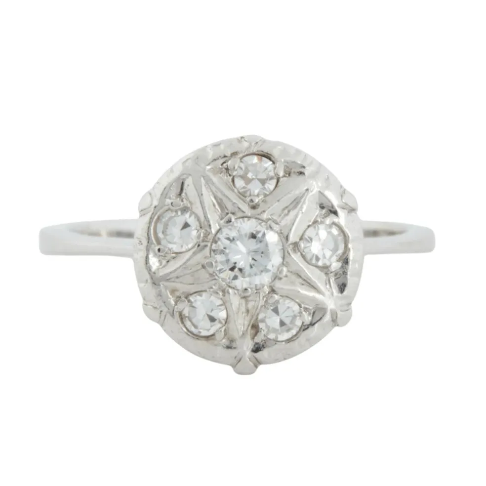 Bague Or blanc Diamants