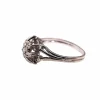 Bague or blanc diamants